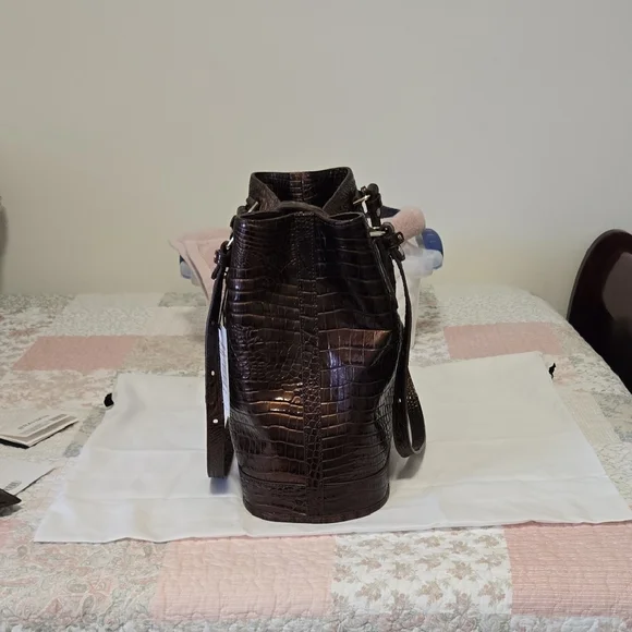 NWT BRAHMIN FIORA SHOULDER BAG IN GANACHE OMBRE MELBOURNE. - Picture 10 of 16